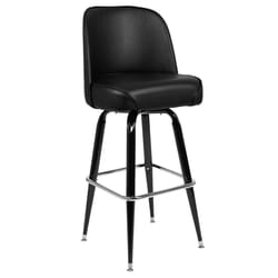 Flash Furniture Black Vinyl Swivel Contemporary Barstool