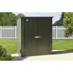 Scotts 5 ft. x 3 ft. Metal Vertical Pent Storage Shed without Floor Kit
