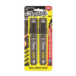 Sharpie PRO Black Chisel Tip Permanent Marker 2 pk