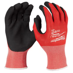 Milwaukee Cut Level 1 Nitrile Dipped Gloves Red S 1 pair