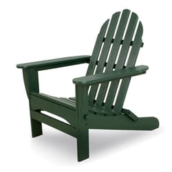 Ivy Terrace Classics Green HDPE Frame Adirondack Foldable Chair