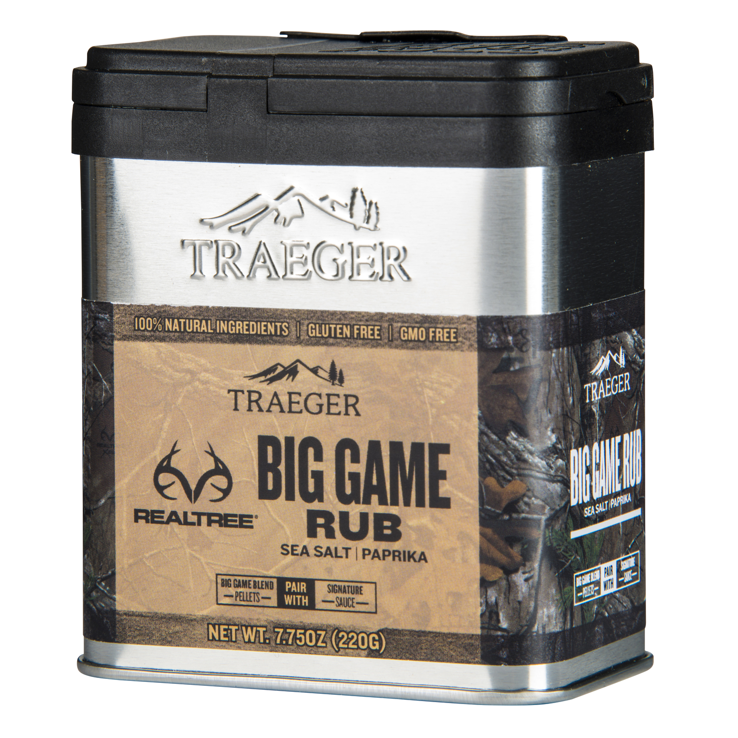 Traeger Realtree Sea Salt and Paprika Big Game Rub 7.75 oz.