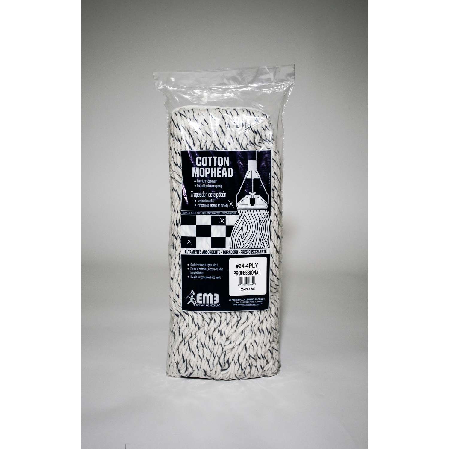 Elite Mops and Brooms 24 Cut End Cotton Mop Refill 1 pk Ace Hardware