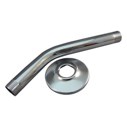 Ace Chrome Brass 8 in. Shower Arm and Flange