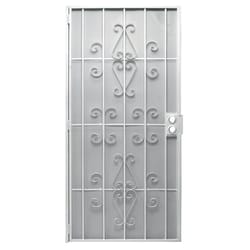 Precision 81-3/4 in. H X 36 in. W Orleans White Steel Security Door