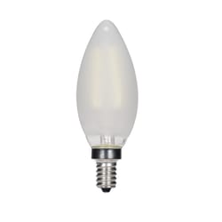 Satco . B11 E12 (Candelabra) Filament LED Bulb Warm White 40 Watt Equivalence 2 pk