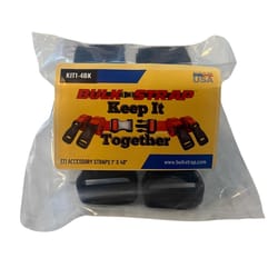 Bulk-Strap 1 in. W X 4 ft. L Black Utility Strap 175 lb 2 pk