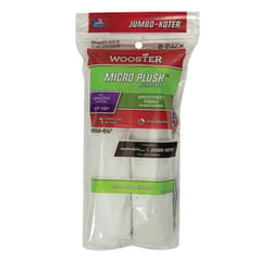 Wooster Micro Plush Microfiber 6-1/2 in. W X 5/16 in. Mini Paint Roller Cover 2 pk