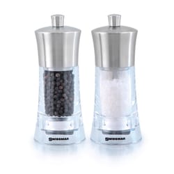 Swissmar Clear/Silver Acrylic Salt and Pepper Set 1 pk