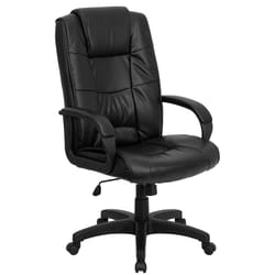 Flash Furniture Black Leather Office Chair