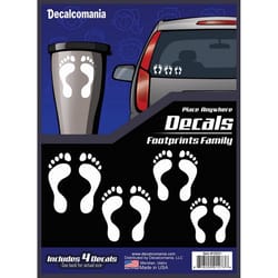 Decalcomania Footprints Family Car Sticker Vinyl 1 pk