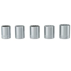 Craftsman 26 mm X 1/2 in. drive Metric 12 Point Socket Set 5 pc