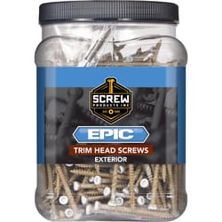 Screw Products EPIC No. 9 X 1.625 in. L Star White Trim Screws 1 lb 148 pk