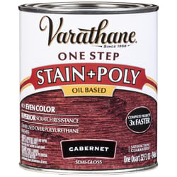 Varathane Semi-Gloss Cabernet Oil-Based Oil Modified Urethane One-Step Stain/Poly 1 qt
