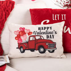 Glitzhome Valentine Truck Pillow Polyester 1 pc