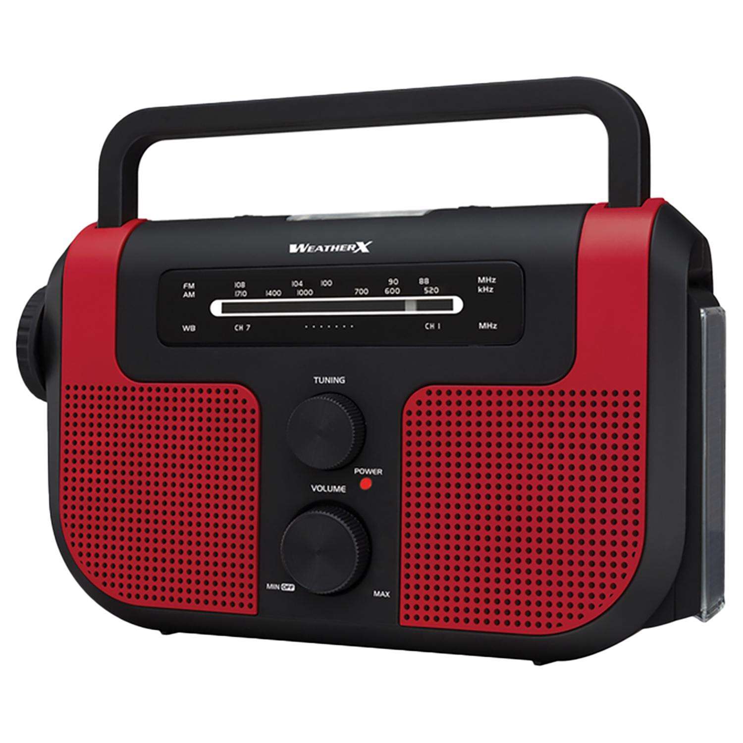 WeatherX 3000 lm Red LED Weather Alert Radio Flashlight AA Battery Ace Hardware