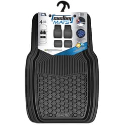 Custom Accessories Black Rubber Auto Floor Mats 4 pk