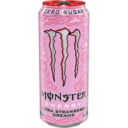 Monster Energy Zero Sugar Sugar Free Ultra Strawberry Dreams Energy Drink 16 oz