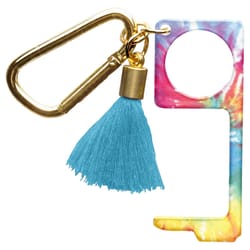 Karma Tie Dye Safe Touch Keychain Metal 1 pk