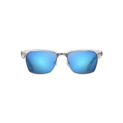 Maui Jim Kawika Unisex Crystal Frame Blue Hawaii Lens Polarized Sunglasses