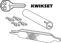 Prime-Line No. 5 Metal Re-Keying Kit 1 pk