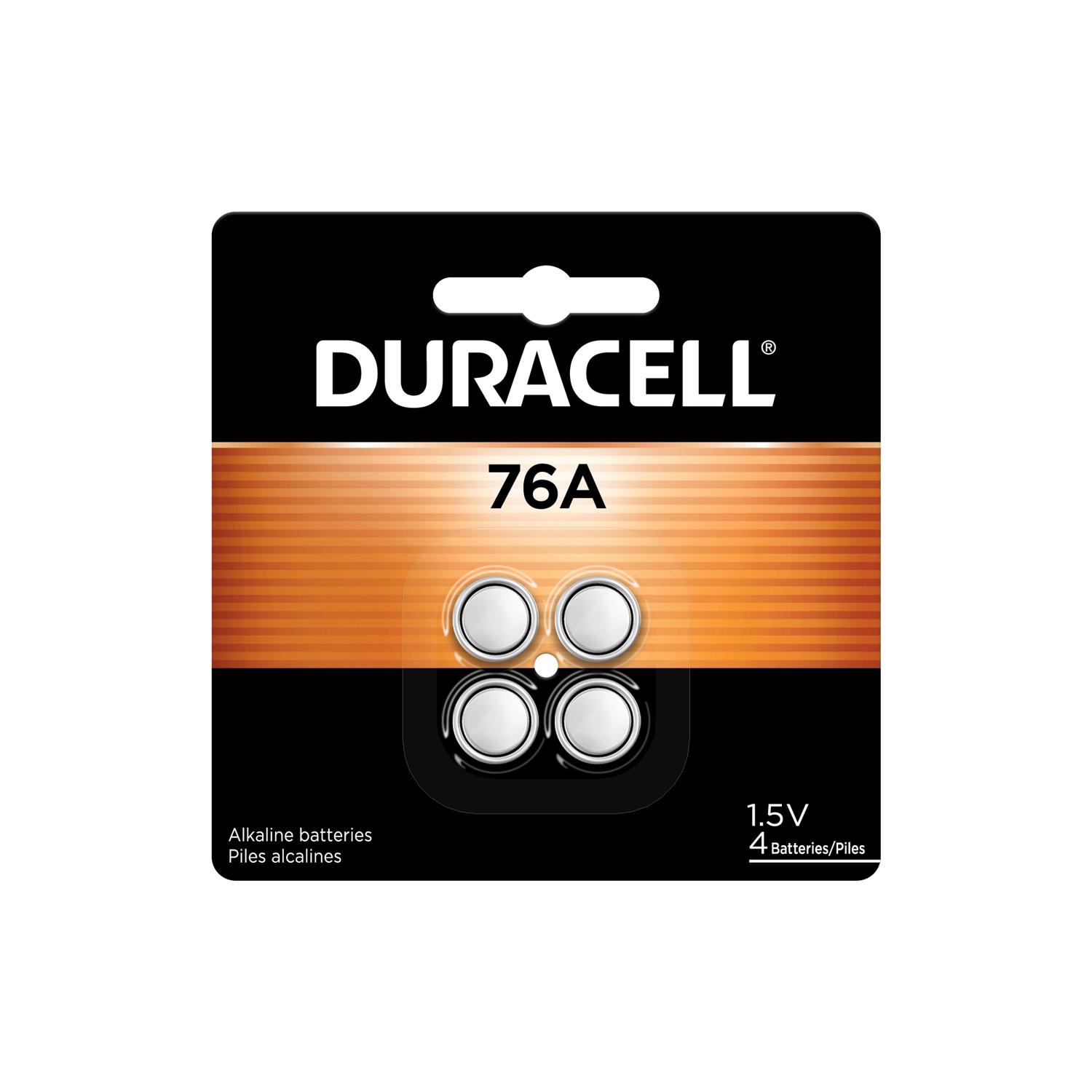 Duracell Alkaline 76A LR44 1.5 V 0.11 Ah Medical Battery 4 pk - Ace ...
