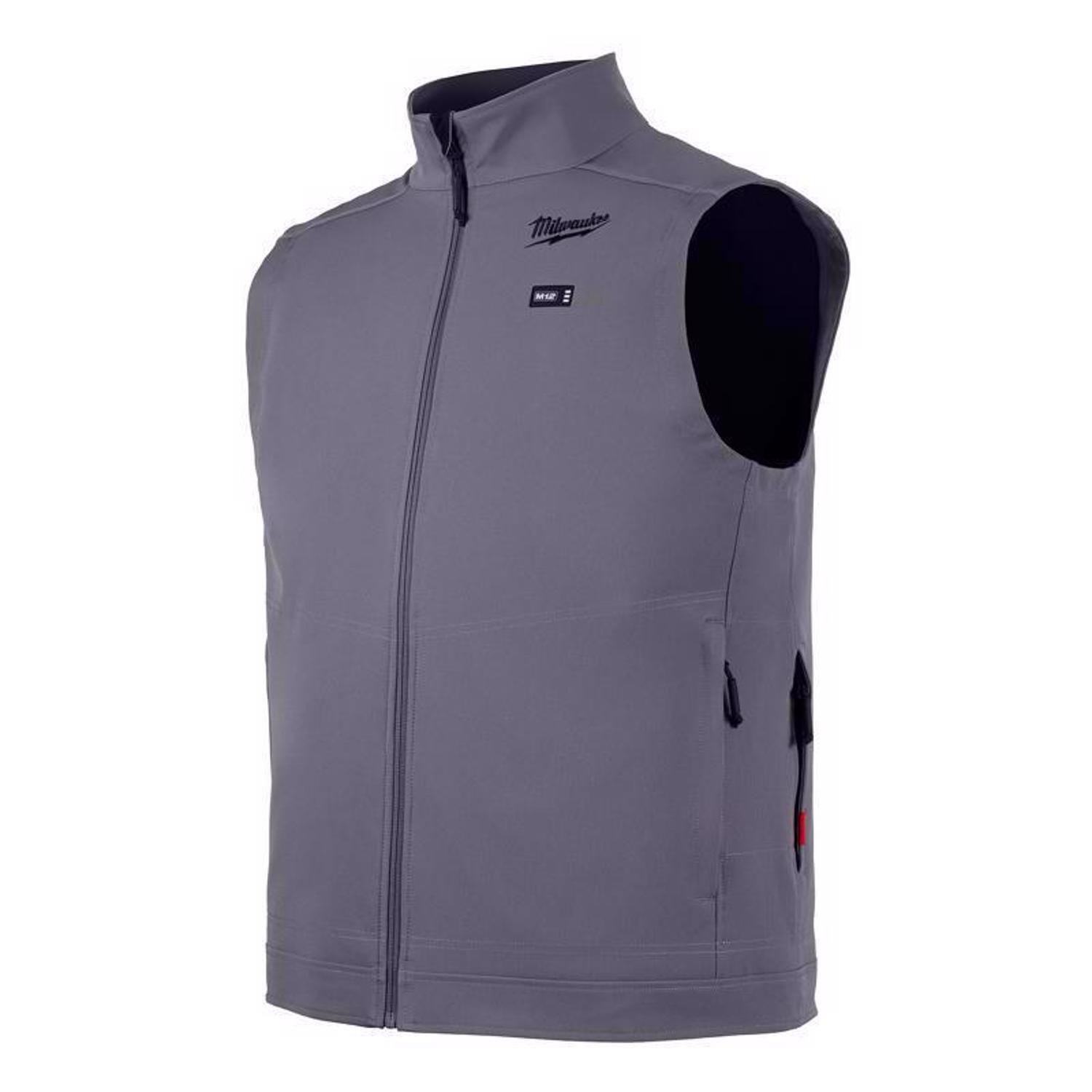 Milwaukee M12 L Sleeveless Unisex Full-Zip Heated Vest (Vest Only) Gray -  304G-20L