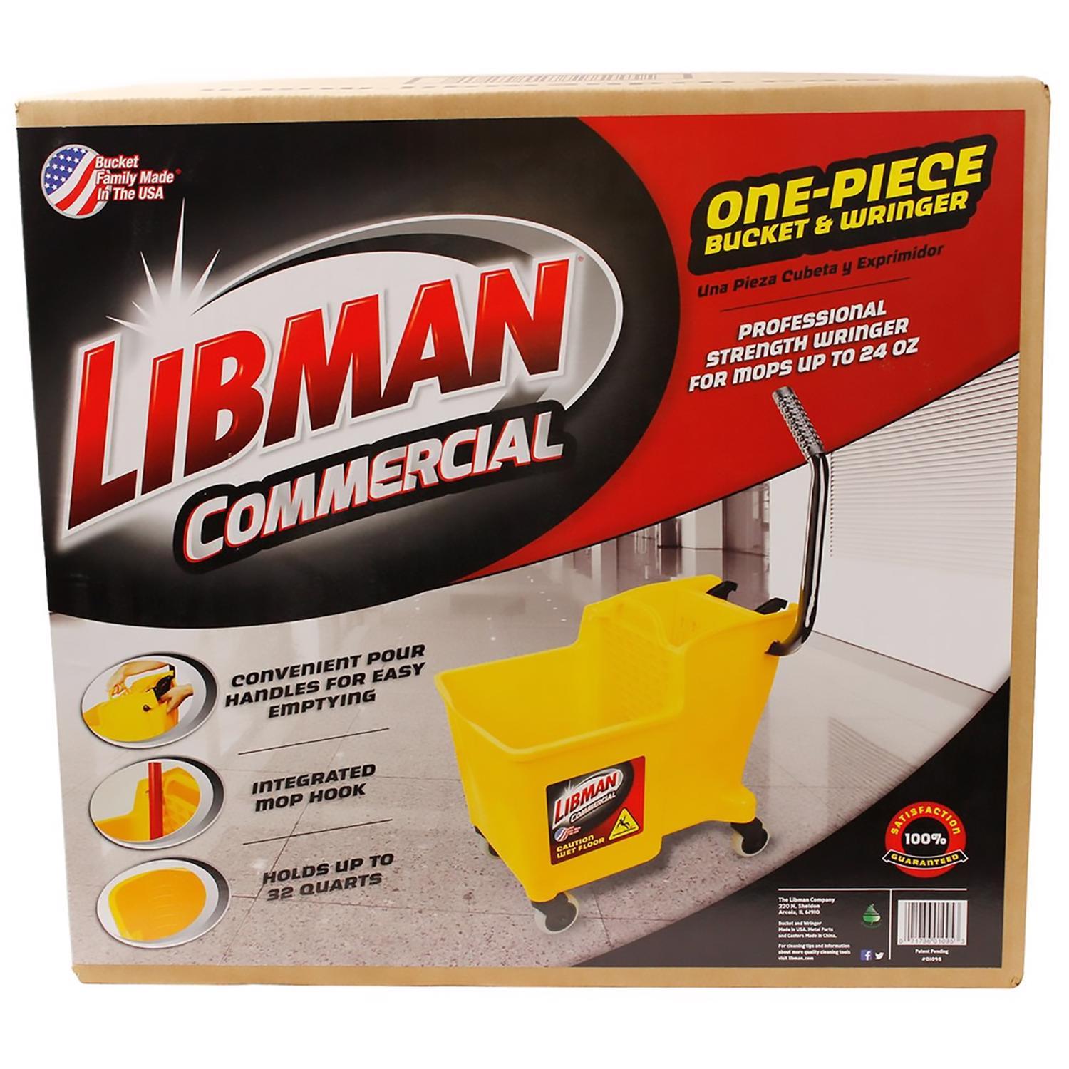 Photos - Soap / Hand Sanitiser Libman 32 qt Mop Bucket Yellow 1095 