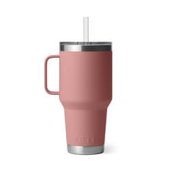 YETI Rambler 35 oz Sandstone Pink BPA Free Straw Mug