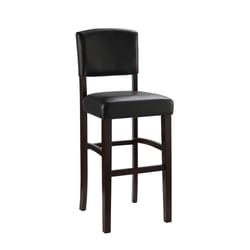 Linon Home Decor Dark Brown Polyurethane Austen Barstool 45.25 in.