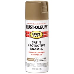 Rust-Oleum Stops Rust Satin Dark Taupe Protective Enamel Spray Paint 12 oz