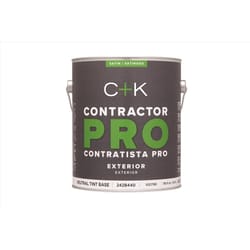 C+K Contractor Pro Satin Tint Base Neutral Base Paint Exterior 1 gal