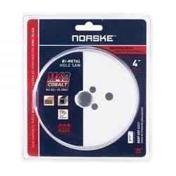 Norske 4 in. Cobalt Bi-Metal High Speed Steel 4 in. L Hole Saw