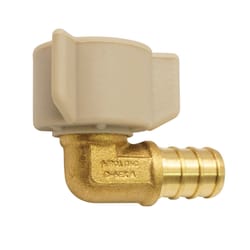 Apollo 1/2 in. PEX Barb in to X 1/2 in. D FPT Brass Swivel Elbow