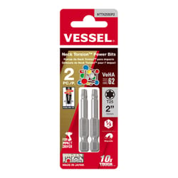 Vessel Neck Torsion Torx #25 X 2 in. L Power Bit Alloy Steel 2 pc