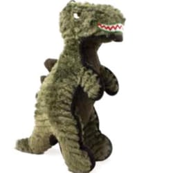 Steel Dog Ruffian Green Plush Dino T-Rex Dog Toy Large Sizes 1 pk