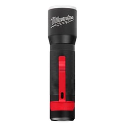 Milwaukee 325 lm Black/Red LED Focusing Flashlight AAA Battery