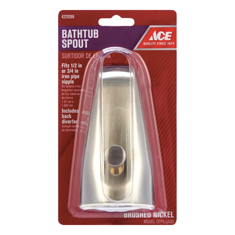 Ace n/a Brushed Nickel Tub Spout Ace Hardware