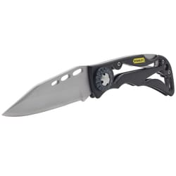 Stanley Skeleton Frame 7-1/4 in. Folding Pocket Knife Black/Gray 1 pk