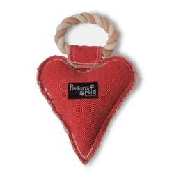 Pavilion Pavilion's Pets Red Cotton Heart Squeak Dog Toy 10 in. 1 pk