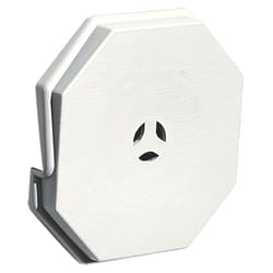 Builders Edge 7 in. H X 1 in. L Prefinished White Vinyl Mounting Block