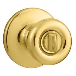 Kwikset Tylo Polished Brass Privacy Knob Right or Left Handed
