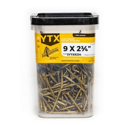 Big Timber No. 9 X 2-3/4 in. L Star Yellow Zinc Wood Screws 5 lb