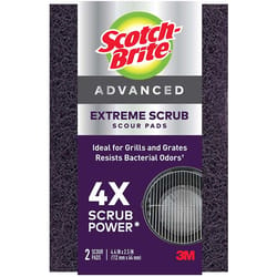 Scotch-Brite Extreme Scrub Heavy Duty Scouring Pad For Grill 4.4 in. L 2 pk