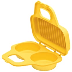 Progressive Prep Solutions Yellow Polypropylene Microwave Egg Poacher/Griller