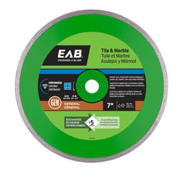 Exchange-A-Blade 7 in. D X 5/8 in. Diamond Continuous Rim Diamond Saw Blade 1 pk