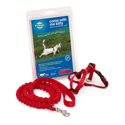 PetSafe Come with me kitty Red Harness & Leash Nylon Cat Leash and Harness Small