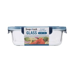 Progressive International SnapLock 6.1 cups Blue/Clear Food Container and Lid 1 pk