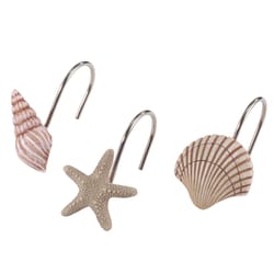 12 Seashell Shower Curtain Hooks Decorative Bath Curtain Ring