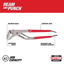 Milwaukee Ream & Punch 12 in. Forged Alloy Steel Straight Jaw Pliers